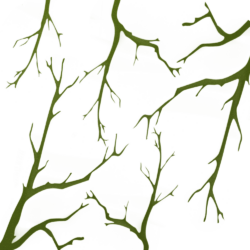 Image of Oak Branches Camo Stencil